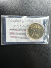 United States Mint 2026 Enduring Liberty Half Dollar 24K Gold Plated with C.O.A.