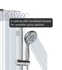 SR SUN RISE 12 Inch Slide Bar Shower System, Round Shower, Polished Chrome — photo 3