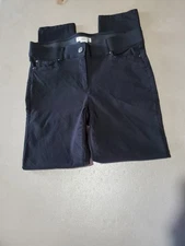 89TH +  MADISON Women's Black Casual Stretch Ankle Pants Size 8