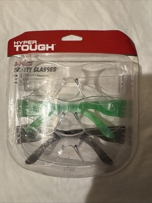 Hyper Tough 3-PACK Safety Glasses with Z87.1 Poly-Carbonate Lens HTS-3 PK