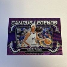 2024 Panini Draft Picks Campus Legend Pruple Wave Prizm Angel Reese