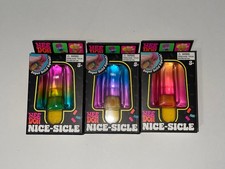 NeeDoh Nice-Sicle Popsicle Set of 3 Multicolor Squishy Lot Bundle Nee Doh NEW