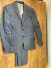 Men’s Zara Man Blue 2-Piece Suit - Jacket 48 - Trousers 42 In Good Condition