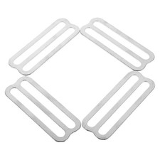 4pcs Scuba Weight Belt Keepers: Stainless Steel Diving Webbing Belt Slide