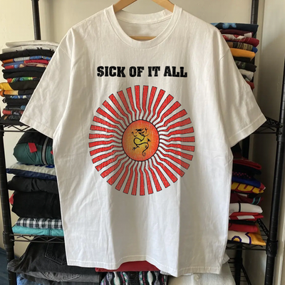 #ad Sick Of It All Promo T Shirt White S $25.99