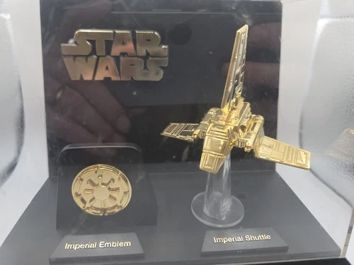 Star Wars 24 Karet Gold Plated Imperial Shuttle In Case Very Rare