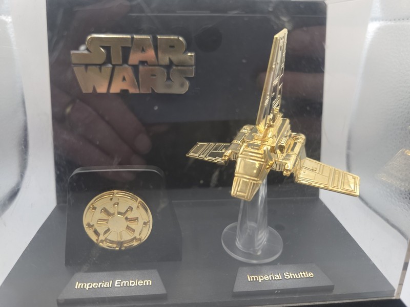 Star Wars 24 Karet Gold Plated Imperial Shuttle In Case Very Rare