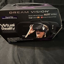 DREAM VISION TZUMI VIRTUAL REALITY SMARTPHONE HEADSET 4586B IOS ANDROID BLACK VR