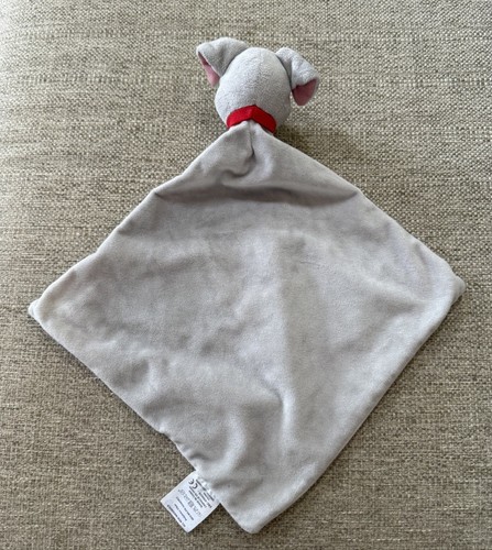 SECURITY Blanket DISNEY Lady & the TRAMP Gray White Red Collar Lovey Baby Toy - Picture 5 of 5