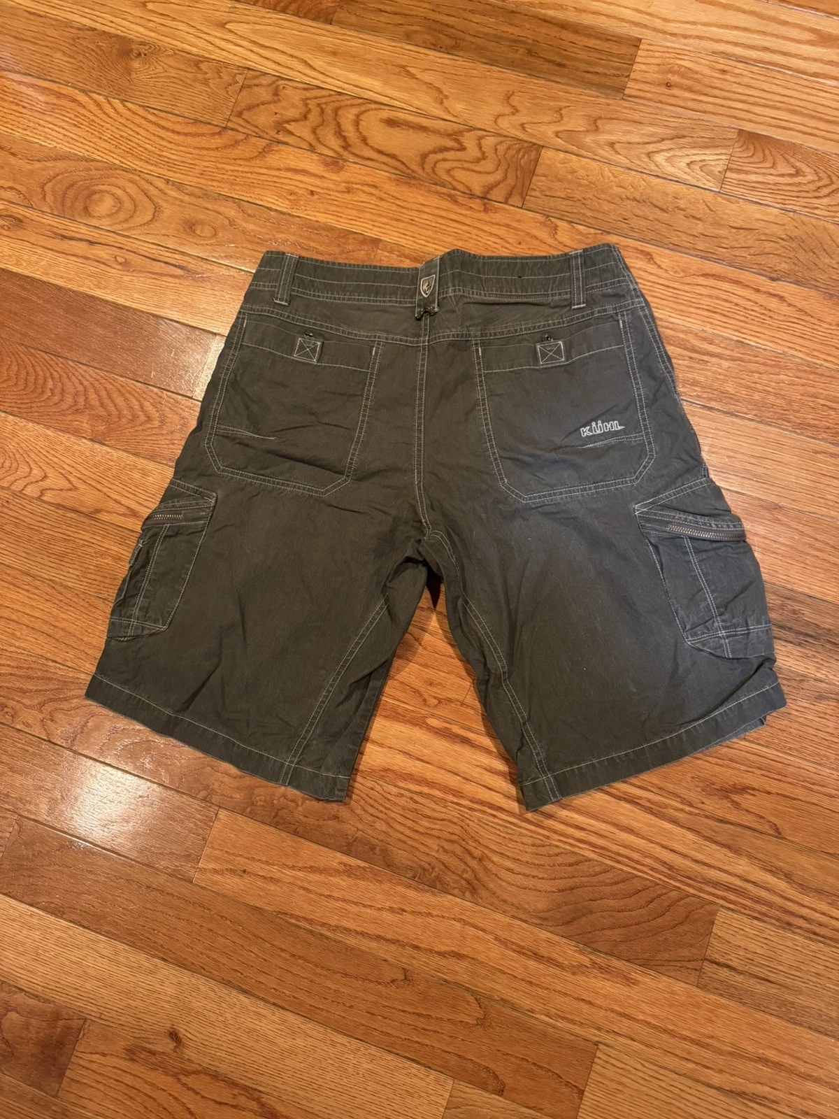 Kuhl Craig Series Cargo Hiking Shorts Men’s 34 Gray Utility Outdoor Trail