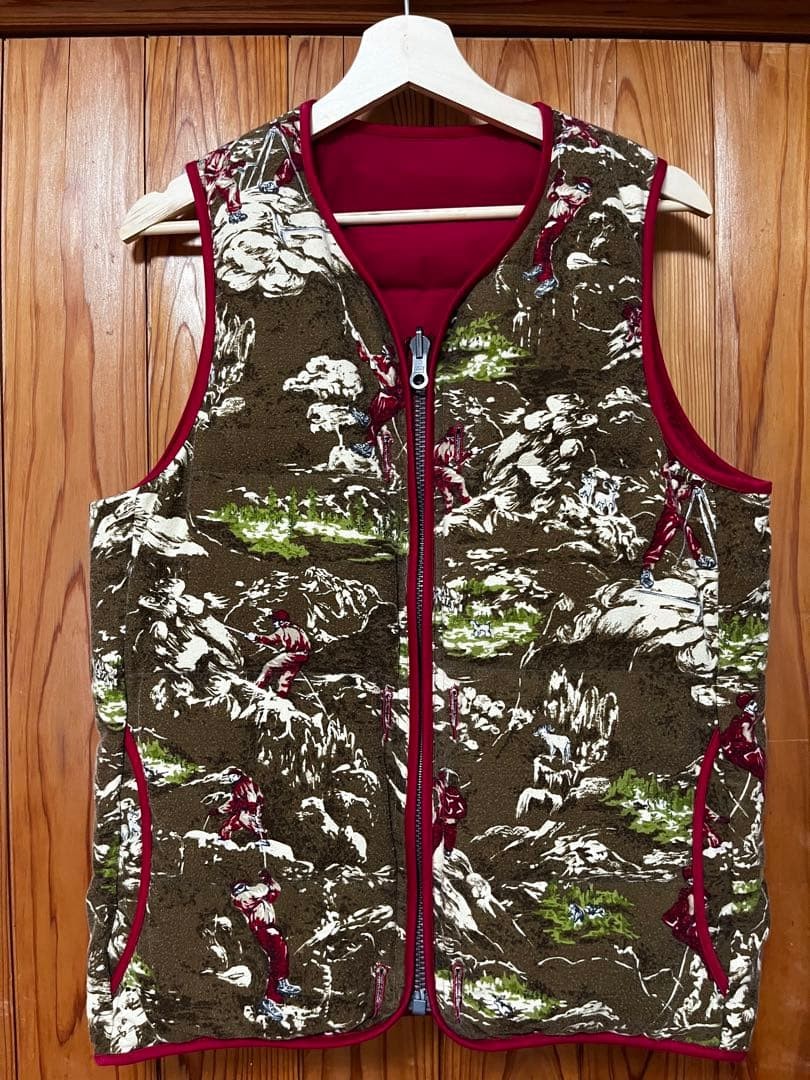 USED VISVIM REVERSIBLE DOWN VEST GOOD - image 2