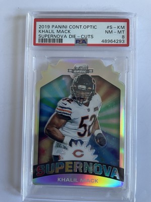 Khalil Mack 2019 Panini Optic Contenders Supernova Casehit PSA 8 Chicago Bears
