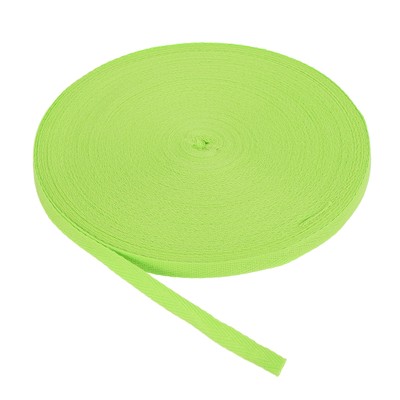 Baumwollköperband 10mm (3/8'') 50Meter Herringbone Webbing Verzierung Fruit Green