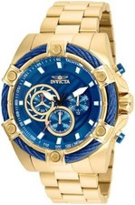 Invicta Men's Bolt Quartz Chronograph 52mm Watch with Stainless-Steel Strap, Gol