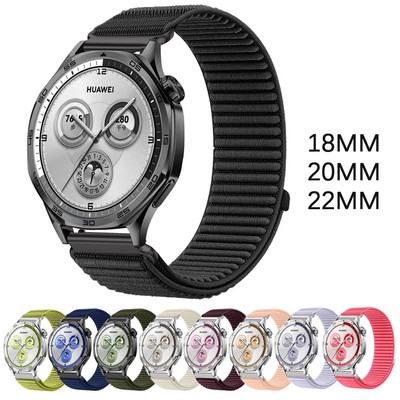 Nylon Watch Strap for Garmin Huawei Watch GT4 Watch Band 18mm 20mm 22mm Bracelet