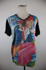 CUSTO BARCELONA MAGLIA BOTTONI DONNA COTONE TG 2 WOMAN T-SHIRT CASUAL VINTAGE