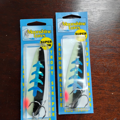 2 Moonshine Lures ! Standard Size Spoon - USA MADE raptor