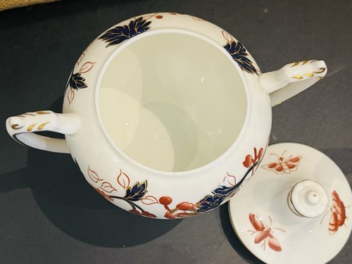 COALPORT HONG Bone China Two Handle Sugar Bowl W Top England BEAUTY! - Picture 3 of 17