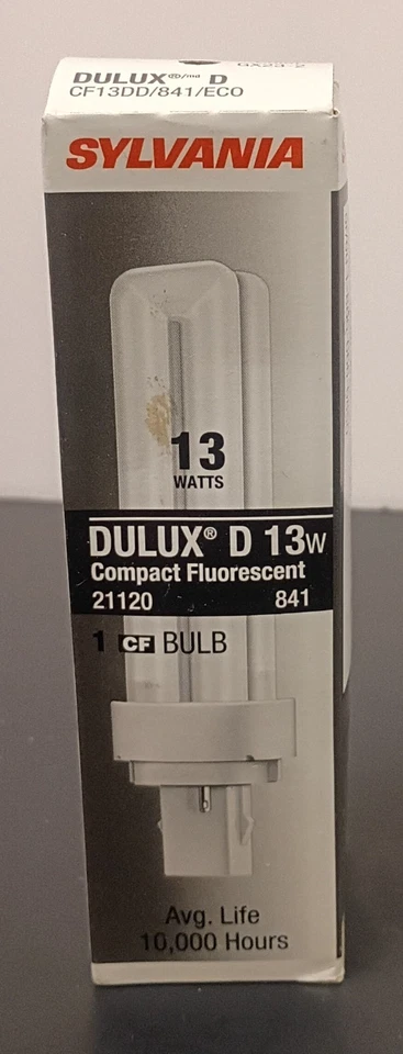 14pc Lot Sylvania 13 Watt Dulux 21120 Fluorescent Bulbs Compact New In Box - Image 3 of 4