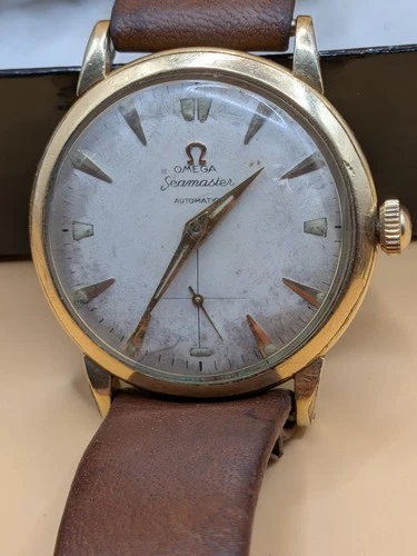 Vintage Omega 14k Gold Filled Automatic Seamaster Wristwatch