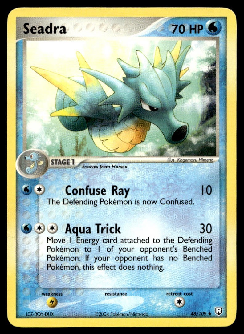 Seadra 48/109 Pokemon Card Team Rocket Returns Uncmn 70 HP Lightly Played G8