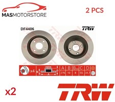 BREMSSCHEIBEN SATZ PAAR HINTEN TRW DF4406 2PCS P FÜR MAZDA MX-5 II 1.6L,1.8L