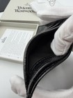 Vivienne Westwood Black Embossed Leather Silver Orb Card Holder — photo 9