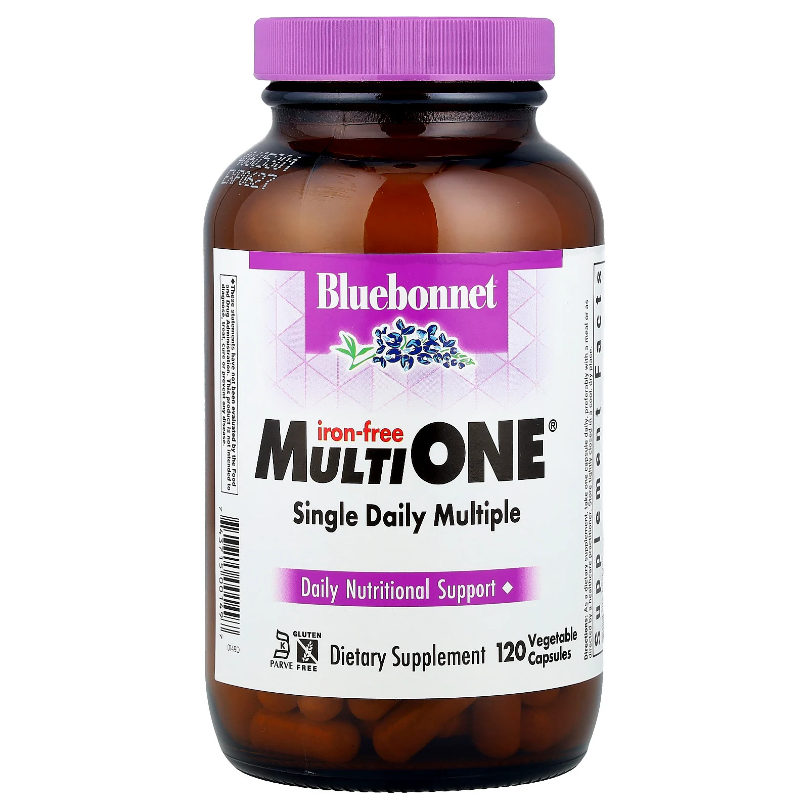 MultiONE , Single Daily Multiple, Iron-Free, 120 Vegetable Capsules