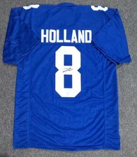 NEW YORK GIANTS JEVON HOLLAND AUTOGRAPHED SIGNED JERSEY JSA COA