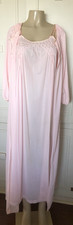 Vintage Movie Star Nightgown Robe Set Women's Small Pink Nylon USA 32
