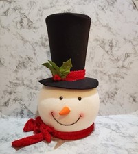 Home Accents Holiday Snowman Tree Topper Christmas Decoration H 18  