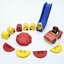 LEGO DUPLO Playground Set SLIDE EYE STONE BABY MOTHER CONVERTIBLE UMBRELLA...