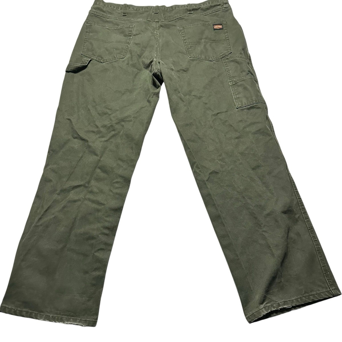 Jesse James Pants Mens 40x30 Green Canvas Grunge Workwear Adult