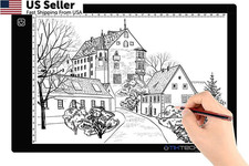A4 Ultra-Thin Portable LED tracing Light Box Dimmable Brightness A4P, Black