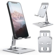 Cell Phone Stand Angle Height Adjustable Cell Phone Holder Fully Foldable Cel...