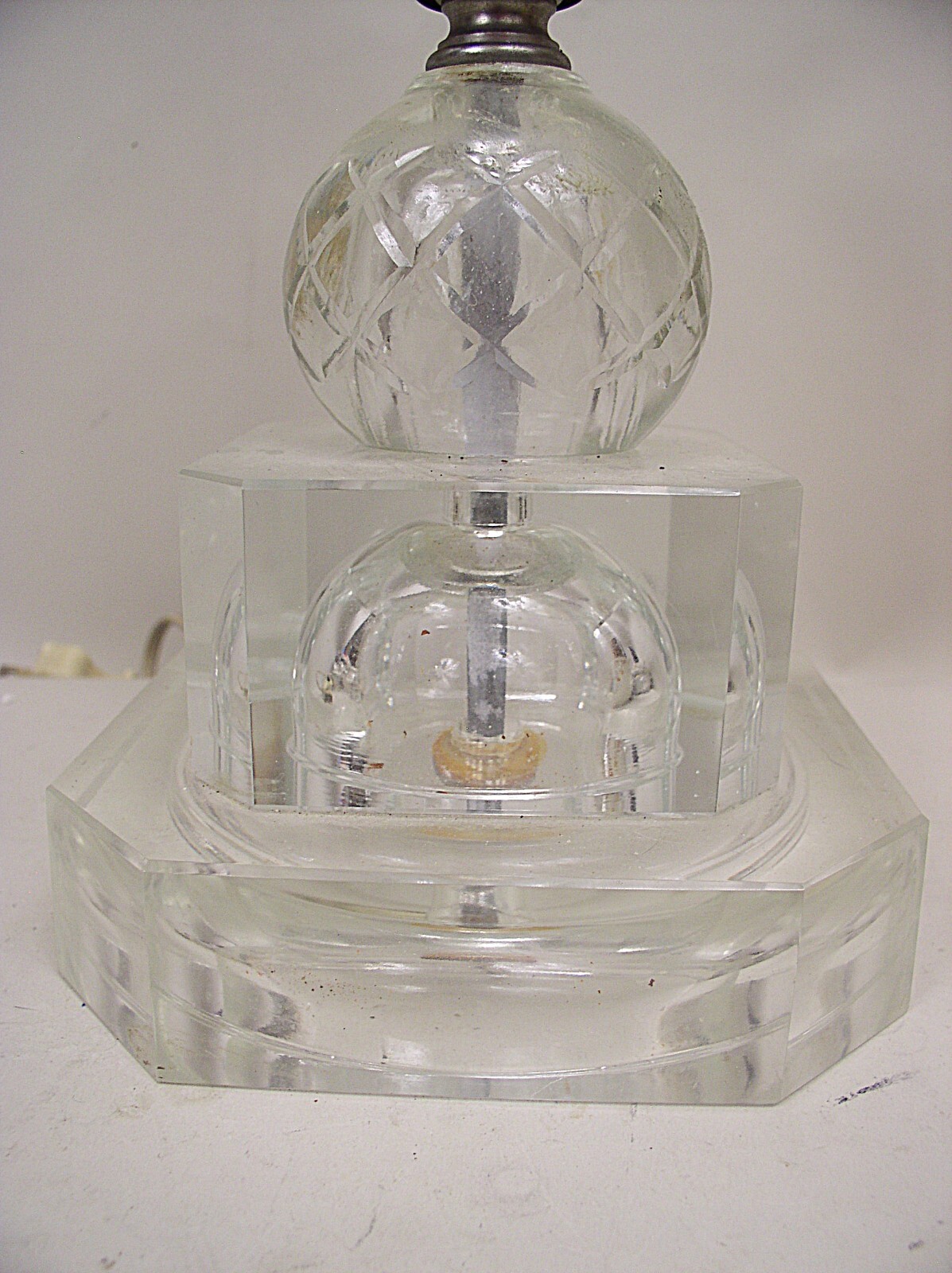 Vintage Crystal Table Lamp Buy One Or Two eBay
