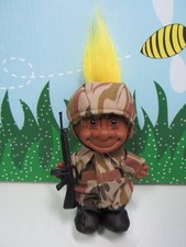 BLACK / AFRICAN AMERICAN US SOLDIER / GI  - 5" Russ Troll - NEW STORE STOCK