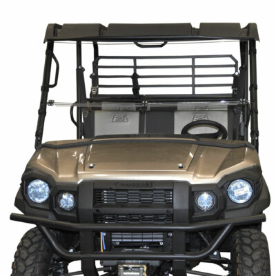 Clearly Tough Kawasaki Mule Pro FX, FXT /DX, DXT, FXR Full Folding Windshield