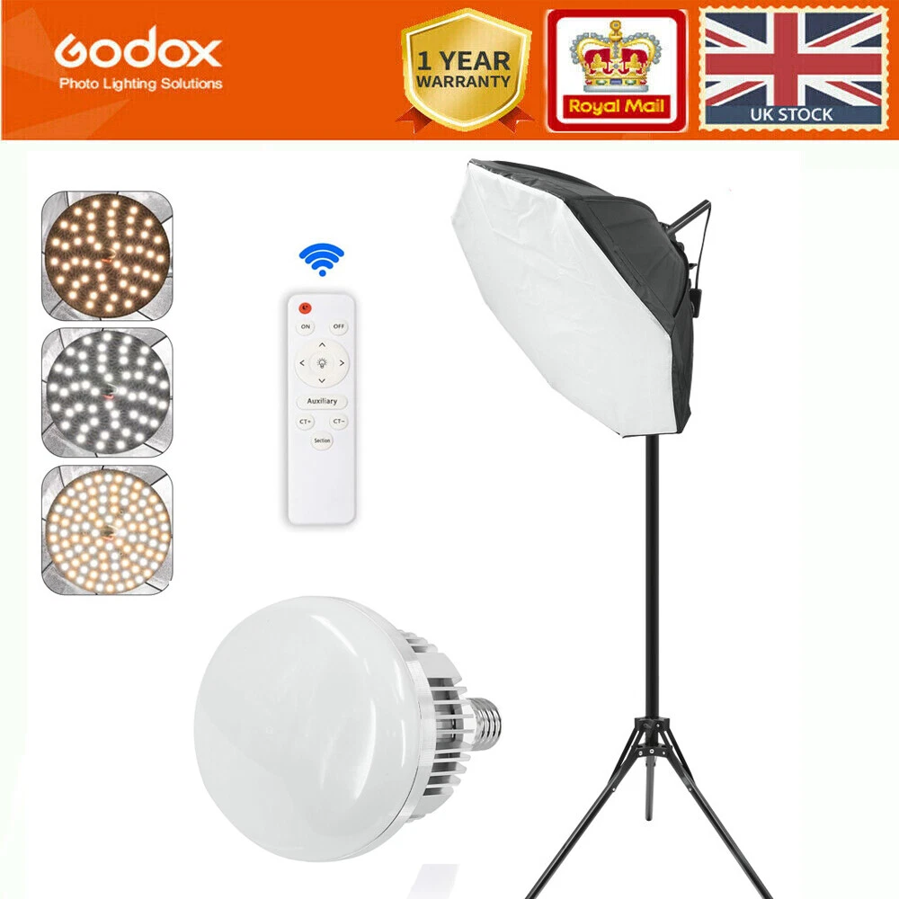 RALENO Kit di illuminazione per fotografia Softbox, 40x40 cm, luce a LED per studio fotografico, con lampadine 50 W 5500 K, per illuminazione TikTok, CRI>97 Light Box