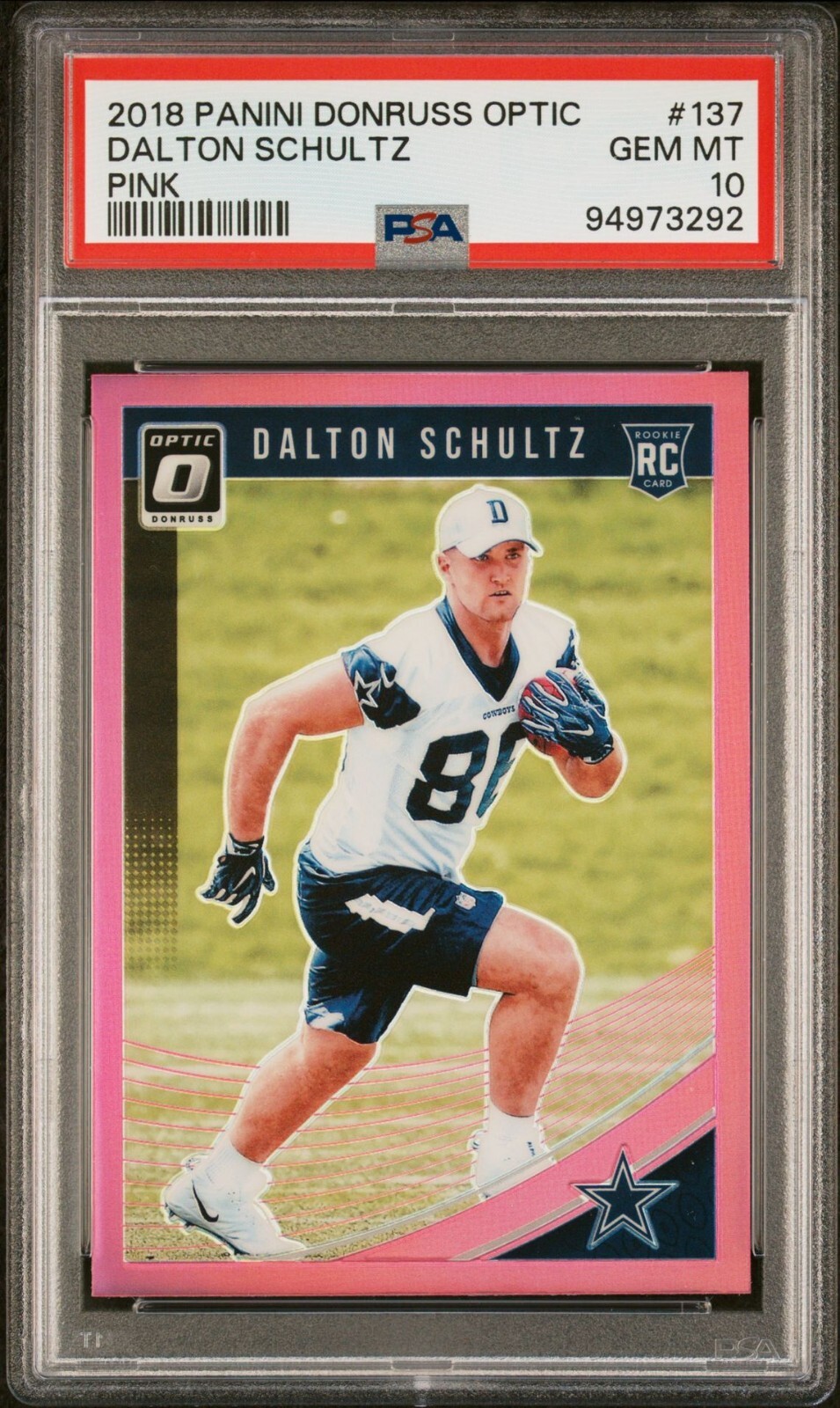Dalton Schultz Panini Donruss Optic #137 Pink