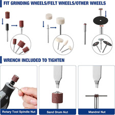 476PCS Rotary Tool Accessories Kit, Rotary Tool Bits for Easy Cutting, Sandin...