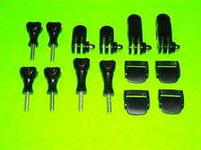 GO PRO GOPRO HERO 2 3 4 WHITE SILVER BLACK HD CAMERA SCREWS CLIP MOUNT PARTS