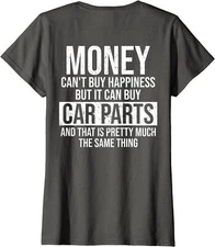 Can Buy Car Parts Funny Car Guy Car Lover Auto Ladies' Crewneck T-Shirt