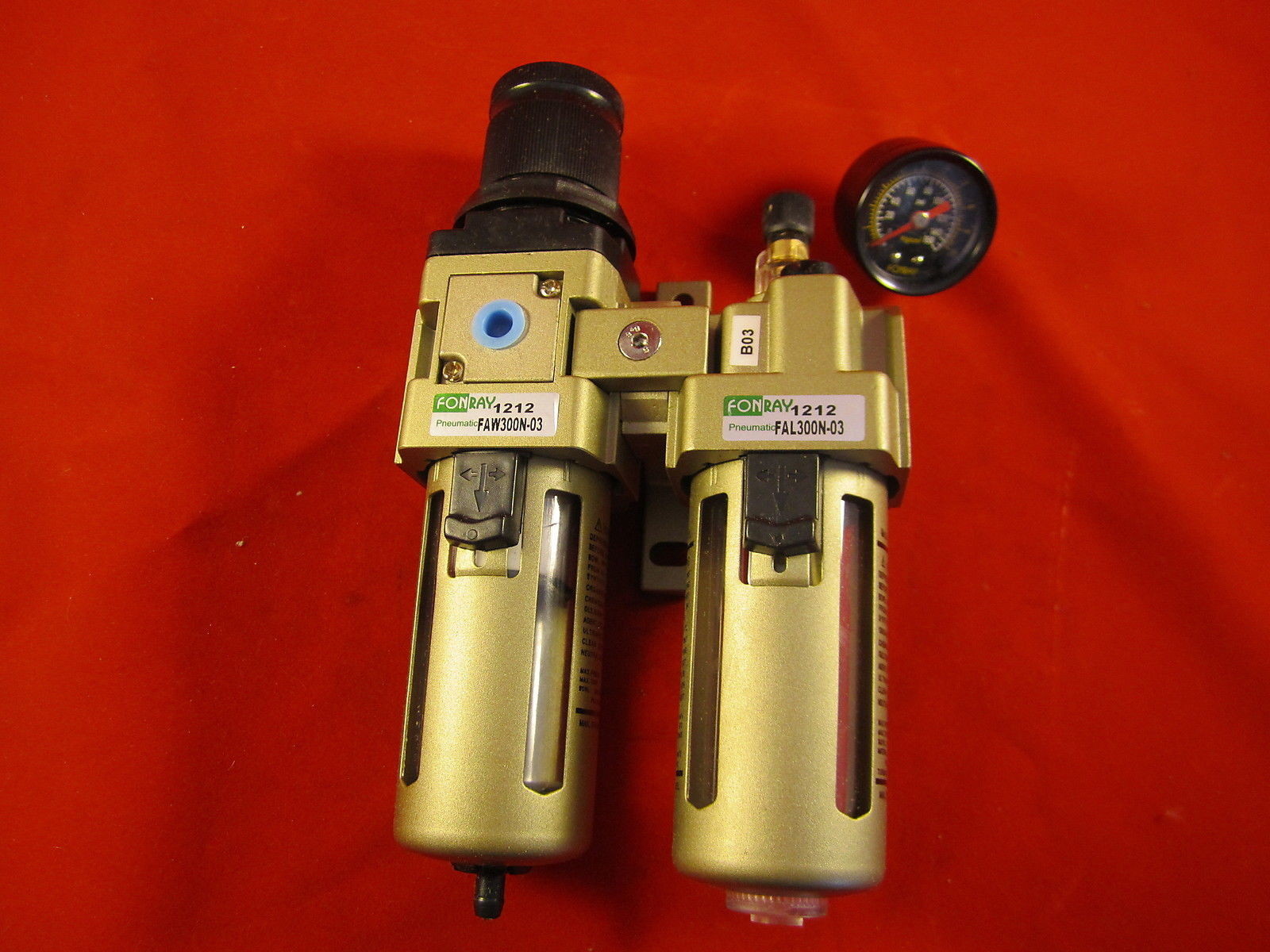 Fonray Air Filter Regulator Lubricator FAC301N-02 1/4"- FRL SMC