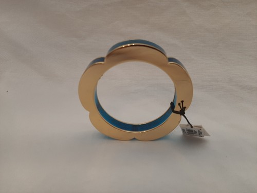 Juicy Couture Blue & Gold Flower Bracelet Bangle - Picture 3 of 8