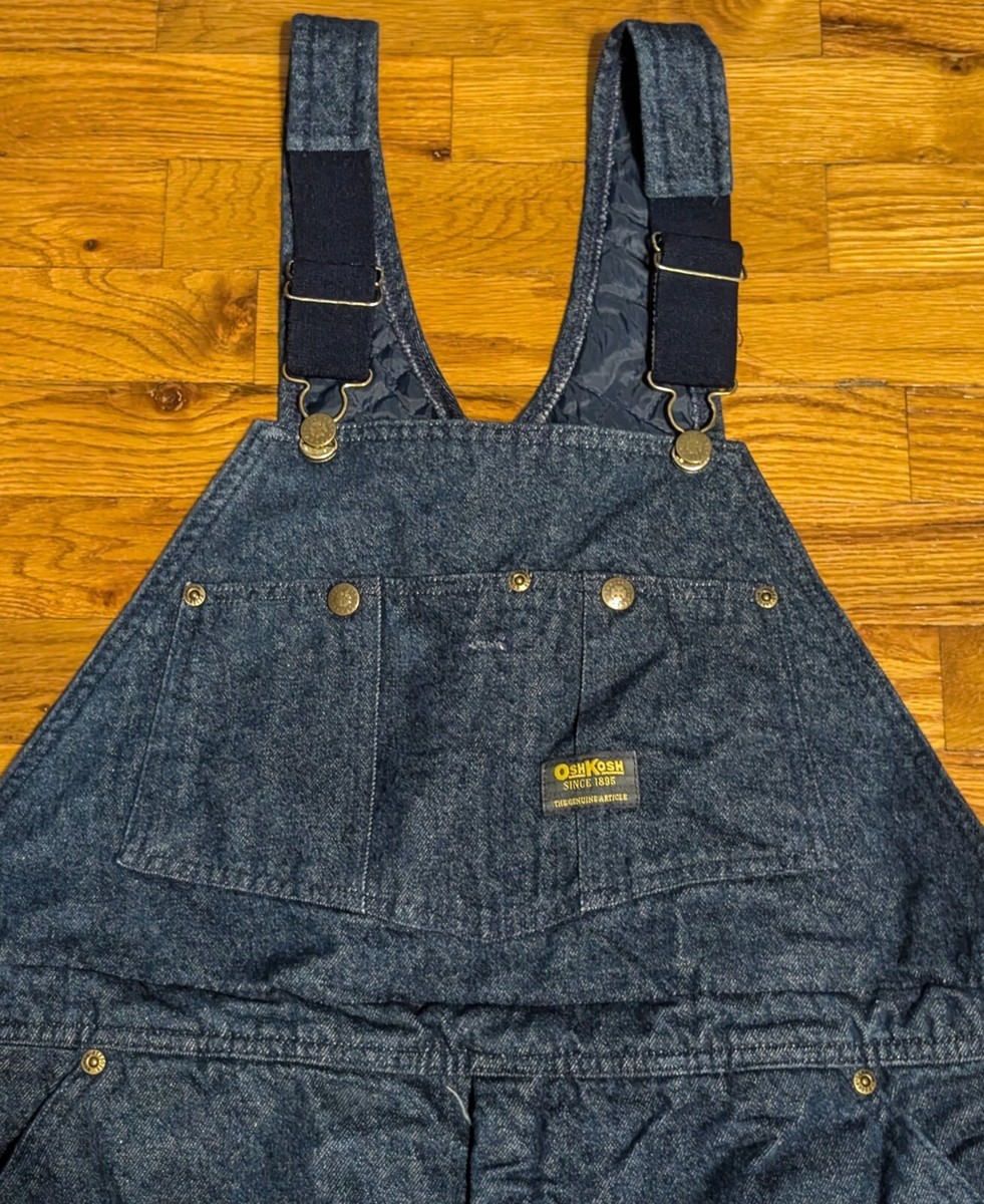 vintage oshkosh オーバオール Vintage Oshkosh Overalls - Men's 36x34 - Denim w/ Quilt