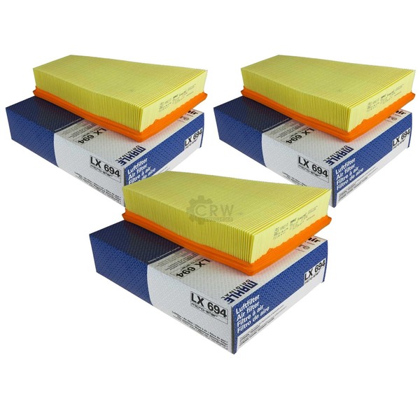 3X Mahle / Knecht Luftfilter LX 694 Air Filter-image