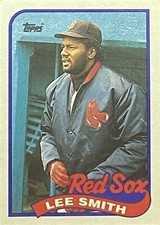 1989 Topps #760 Lee Smith Boston Red Sox Baseball Card