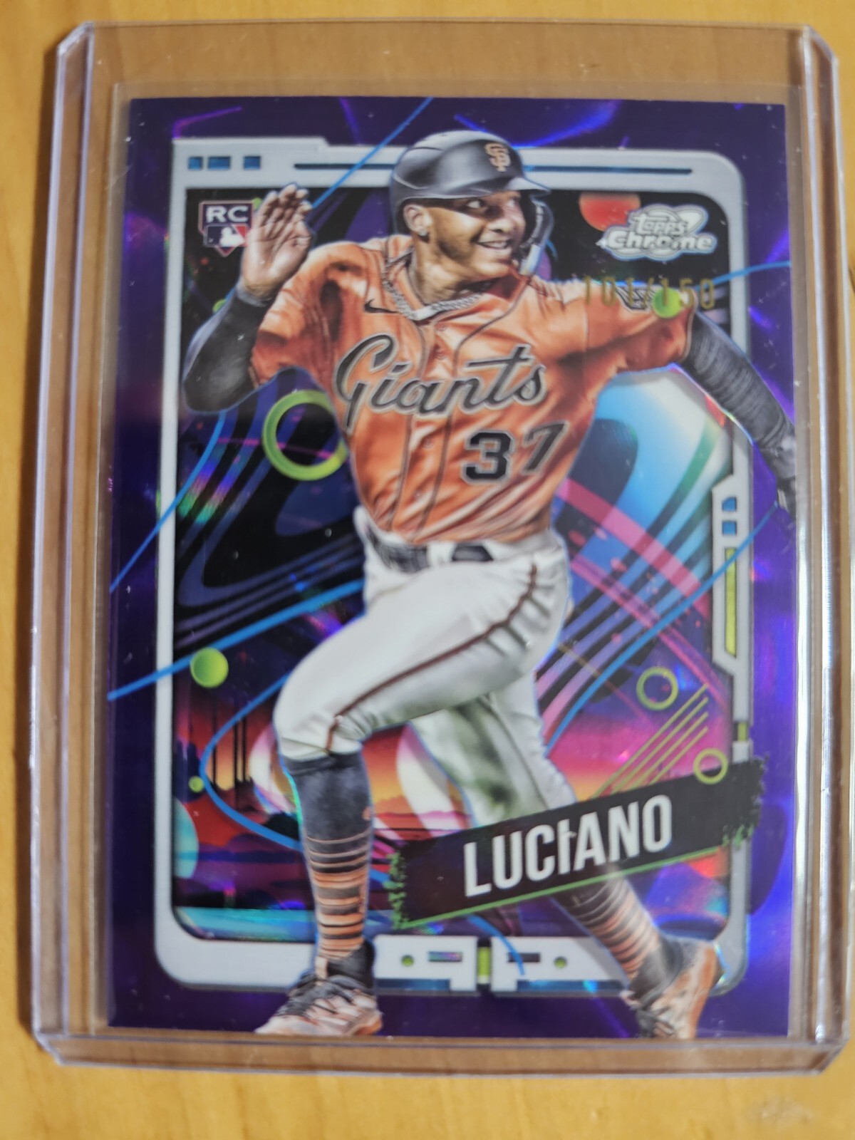 2024 TOPPS COSMIC CHROME MARCO LUCIANO Purple Nebula REFRACTOR /150 RC