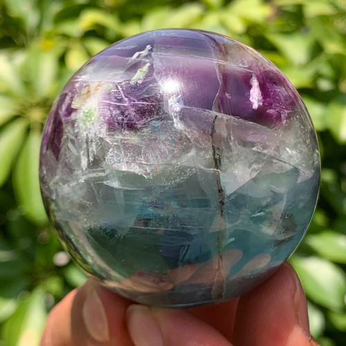 303G Natural beautiful colorful fluorite quartz crystal ballsphere healing - 第 10/13 張圖片